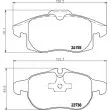 HELLA 8DB 355 012-681 - Jeu de 4 plaquettes de frein avant