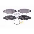 HELLA 8DB 355 012-711 - Jeu de 4 plaquettes de frein avant
