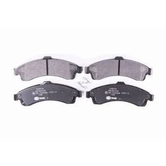 Jeu de 4 plaquettes de frein avant HELLA OEM 88964423