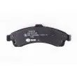 HELLA 8DB 355 012-811 - Jeu de 4 plaquettes de frein avant