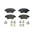 HELLA 8DB 355 012-831 - Jeu de 4 plaquettes de frein avant