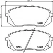 HELLA 8DB 355 012-961 - Jeu de 4 plaquettes de frein avant