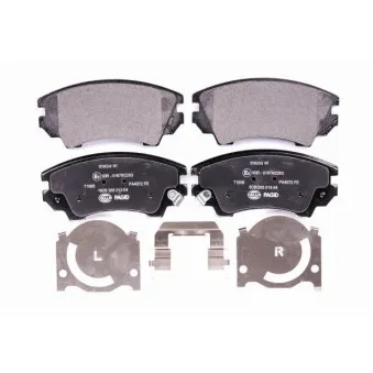 Jeu de 4 plaquettes de frein avant HELLA OEM 9006945