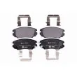 HELLA 8DB 355 013-051 - Jeu de 4 plaquettes de frein avant