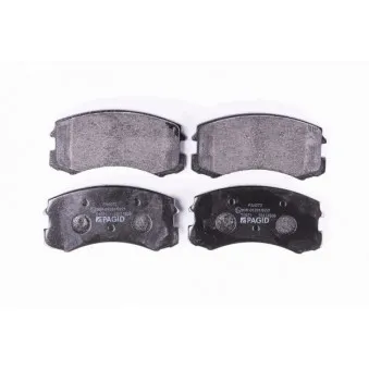 Jeu de 4 plaquettes de frein avant HELLA OEM MZ690563