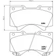 HELLA 8DB 355 013-151 - Jeu de 4 plaquettes de frein avant