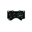 HELLA 8DB 355 013-151 - Jeu de 4 plaquettes de frein avant