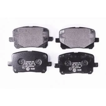 Jeu de 4 plaquettes de frein avant HELLA OEM 0446528430