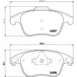 HELLA 8DB 355 013-351 - Jeu de 4 plaquettes de frein avant