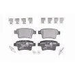 HELLA 8DB 355 013-361 - Jeu de 4 plaquettes de frein arrière