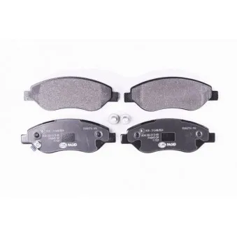 Jeu de 4 plaquettes de frein avant HELLA OEM 1605228