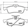 HELLA 8DB 355 013-461 - Jeu de 4 plaquettes de frein arrière