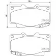 HELLA 8DB 355 013-481 - Jeu de 4 plaquettes de frein avant