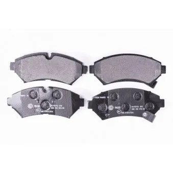 Jeu de 4 plaquettes de frein avant HELLA 8DB 355 013-501