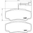 HELLA 8DB 355 013-511 - Jeu de 4 plaquettes de frein arrière