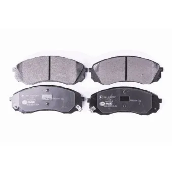 Jeu de 4 plaquettes de frein avant HELLA OEM 581014DE00