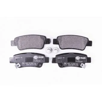 Jeu de 4 plaquettes de frein arrière HELLA OEM 43022SWWG00