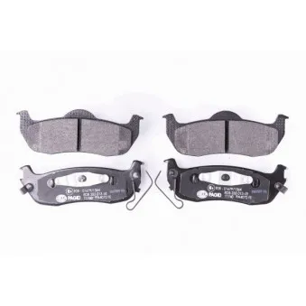 Jeu de 4 plaquettes de frein arrière HELLA OEM 440607S025