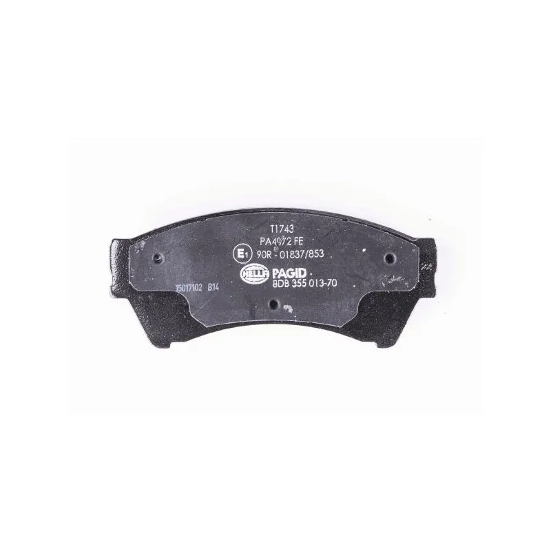 Jeu de 4 plaquettes de frein avant HELLA 8DB 355 013-701 - Visuel 2