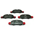 HELLA 8DB 355 013-801 - Jeu de 4 plaquettes de frein avant