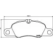 HELLA 8DB 355 013-801 - Jeu de 4 plaquettes de frein avant
