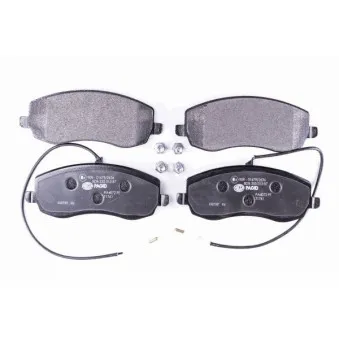 Jeu de 4 plaquettes de frein avant HELLA 8DB 355 013-871 pour LANCIA PHEDRA 2.2 JTD - 163cv