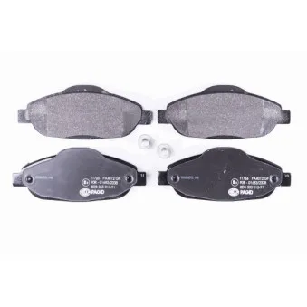 Jeu de 4 plaquettes de frein avant HELLA OEM 1609253080
