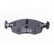 HELLA 8DB 355 013-951 - Jeu de 4 plaquettes de frein avant