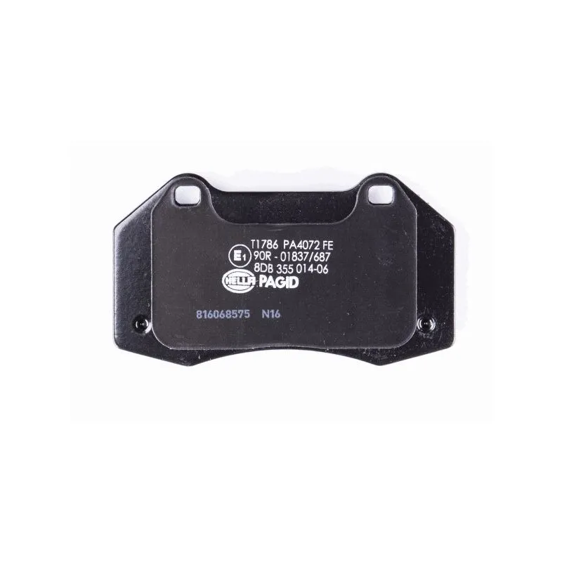 Jeu de 4 plaquettes de frein avant HELLA 8DB 355 014-061 - Visuel 2