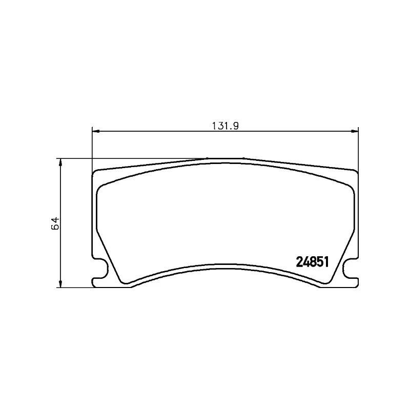 Jeu de 4 plaquettes de frein arrière HELLA 8DB 355 014-101 - Visuel 1