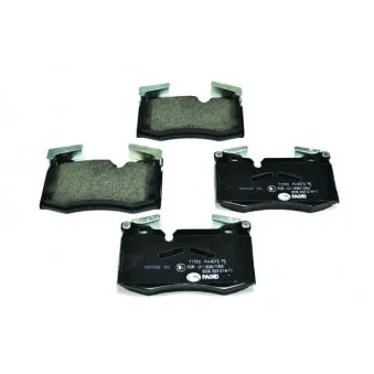Jeu de 4 plaquettes de frein avant HELLA OEM 34116778719
