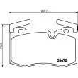 HELLA 8DB 355 014-111 - Jeu de 4 plaquettes de frein avant