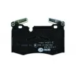 HELLA 8DB 355 014-111 - Jeu de 4 plaquettes de frein avant