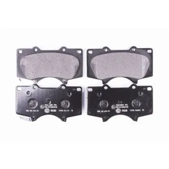 Jeu de 4 plaquettes de frein avant HELLA OEM 044650K360