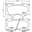 HELLA 8DB 355 014-121 - Jeu de 4 plaquettes de frein avant