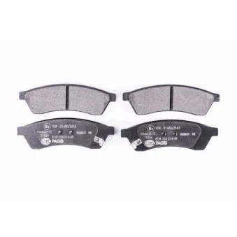 Jeu de 4 plaquettes de frein arrière HELLA OEM 5550086Z00