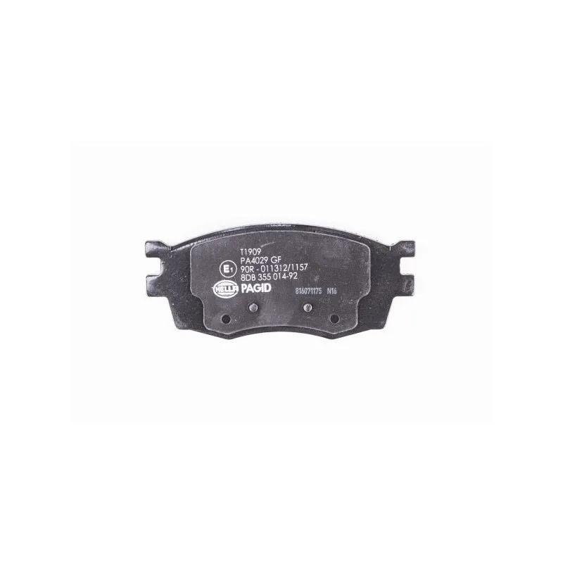 Jeu de 4 plaquettes de frein avant HELLA 8DB 355 014-921 - Visuel 2