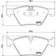 HELLA 8DB 355 015-031 - Jeu de 4 plaquettes de frein avant