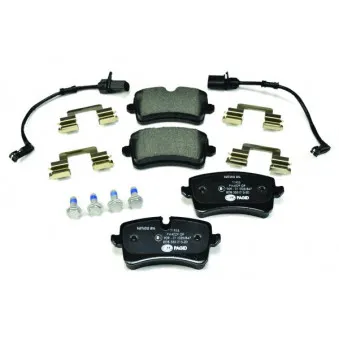Jeu de 4 plaquettes de frein arrière HELLA OEM 4H0698451A