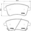 HELLA 8DB 355 015-331 - Jeu de 4 plaquettes de frein avant