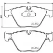 HELLA 8DB 355 015-391 - Jeu de 4 plaquettes de frein avant