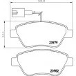 HELLA 8DB 355 015-491 - Jeu de 4 plaquettes de frein avant