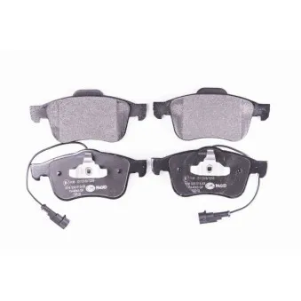 Jeu de 4 plaquettes de frein avant HELLA OEM 77367959