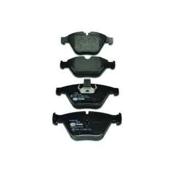 Jeu de 4 plaquettes de frein avant HELLA OEM 34116794920