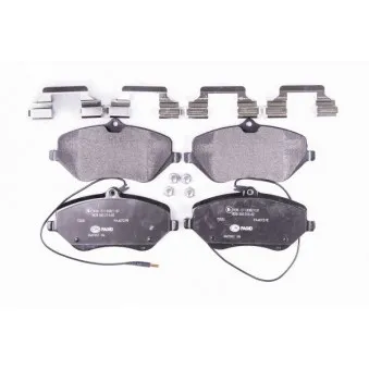Jeu de 4 plaquettes de frein avant HELLA OEM 1611458980