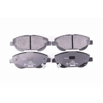 Jeu de 4 plaquettes de frein avant HELLA OEM 04465YZZED