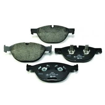 Jeu de 4 plaquettes de frein avant HELLA 8DB 355 015-701 pour RENAULT TRAFIC 5.0 V8 - 550cv