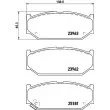 HELLA 8DB 355 015-751 - Jeu de 4 plaquettes de frein avant