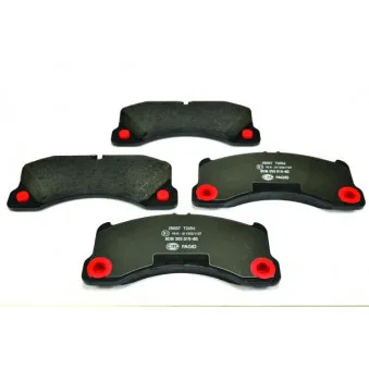 Jeu de 4 plaquettes de frein avant HELLA OEM 95835193910