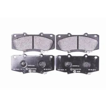 Jeu de 4 plaquettes de frein avant HELLA OEM 044650K300